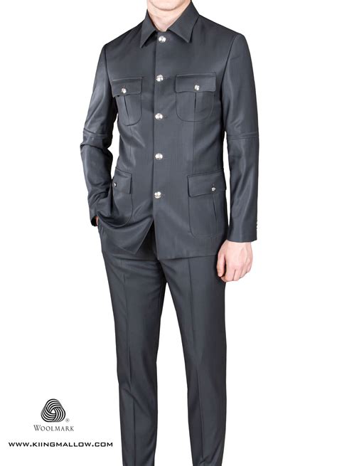 Grey Kaunda Suit Kiing Mallow Clothing Store