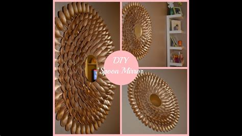 Diy Spoon Mirror Wall Decor Youtube