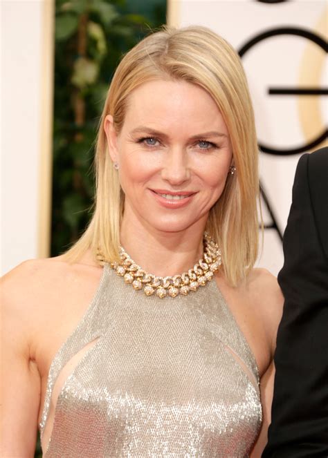 Naomi Watts At The Golden Globes Her Hair Prepared With Macadamia