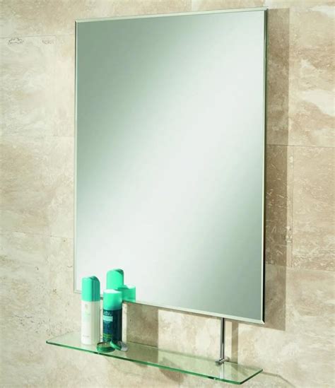 Bathroom mirror on mirror elegant rectangular with shelf. HIB Tapio Bathroom Mirror With Shelf : UK Bathrooms