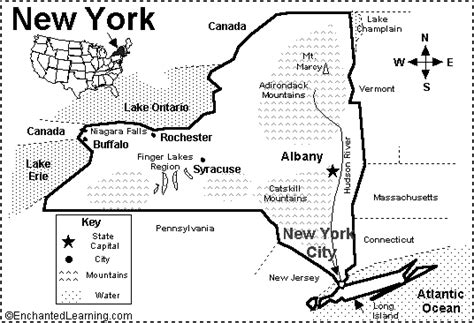 New york maps is usually a major resource of considerable amounts of information and facts on family history. New York State Map/Quiz Printout - EnchantedLearning.com