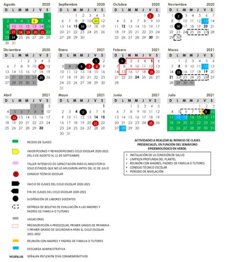 El Ciclo Escolar 2021 2022 Según El Calendario De La Sep