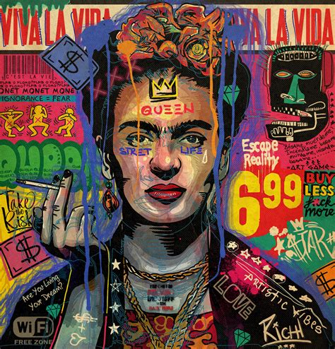 Frida Kahlo Pop Art Portrait Behance