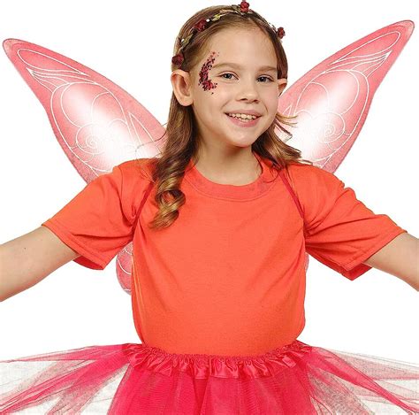 buy funcredible fairy costume accessories set fairy wings fairy crown red tooth fairy wings