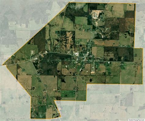 Map Of Raymondville Town Missouri
