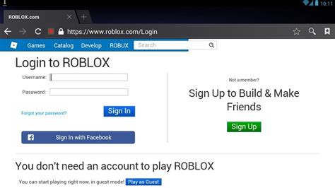 Roblox Login Roblox Sign In