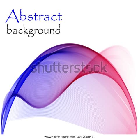 Abstract Background Blue Red Wave Stock Vector Royalty Free 393906049