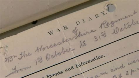 Ww1 Soldier Diaries Published Online Bbc News