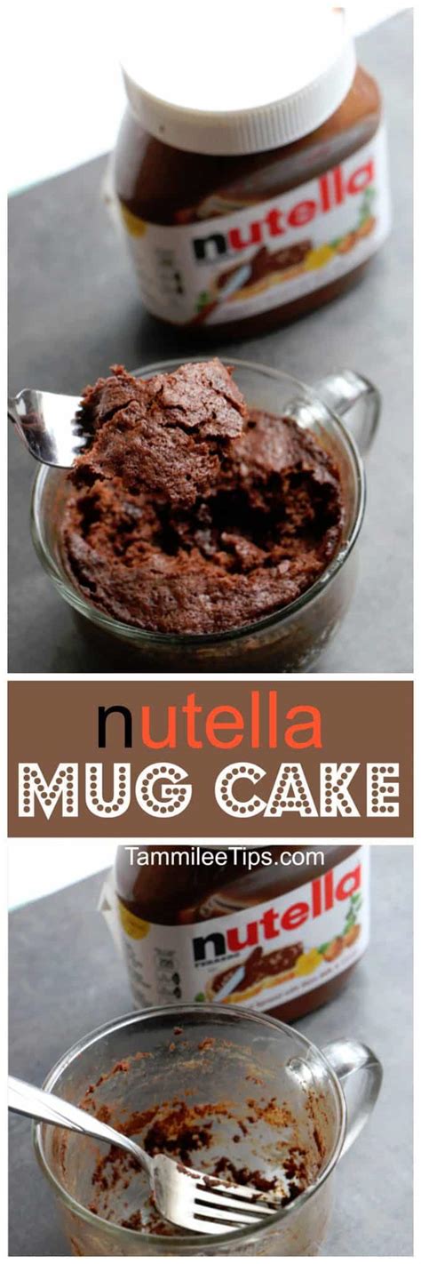 How long should i cook my mug cake or meal? Super easy to make Nutella Mug Cake Recipe