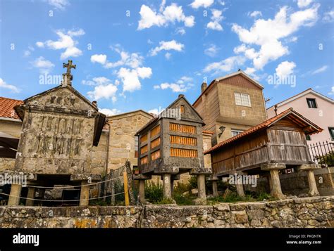 The Small Galician Village Of Combarro Galicia Spain Stock Photo Alamy