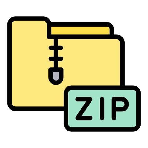 Zip Folder Free Files And Folders Icons