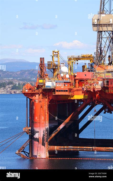 Offshore Oil Rig Maintenance High Resolution Stock Photography And