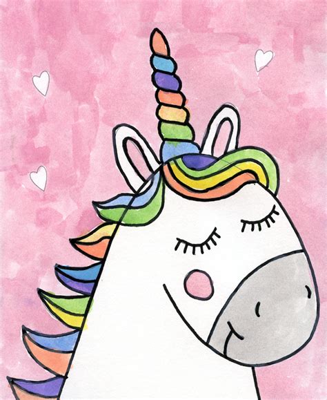Unicorn Pictures Drawings For Kids