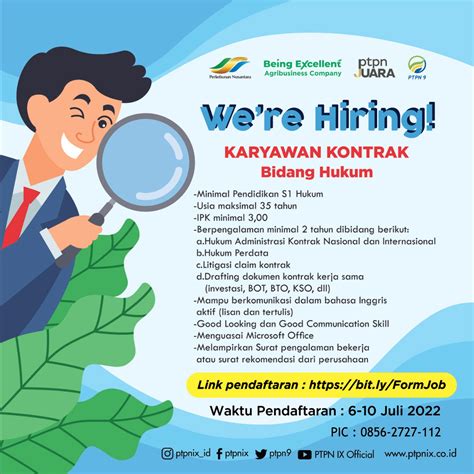 Lowongan Kerja Pt Perkebunan Nusantara Ix Madingloker