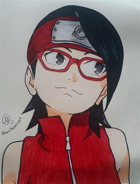 Sarada Uchiha Anime Naruto Anime Chibi Fan Art Naruto Anime Akatsuki Naruto Shippuden Anime