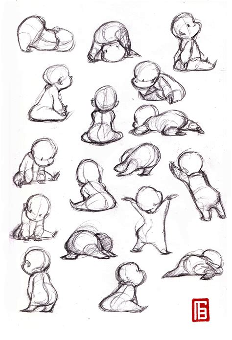 Anatomy Drawing Reference Drawing Babies Baby Poses Gesture