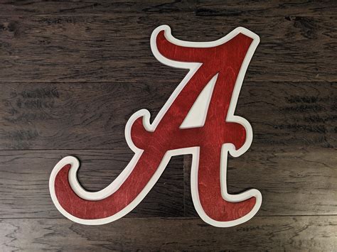 Alabama Crimson Tide Logo Sign Made By Jay Lane