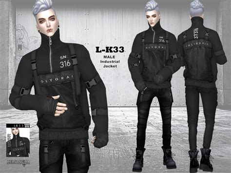 L K33 Industrial Jacket By Helsoseira At Tsr Sims 4 Updates