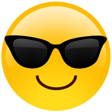 Oversized Sunglasses Cutout Emoji By Build A Head Cool Emoji Emoji World Emoji Day