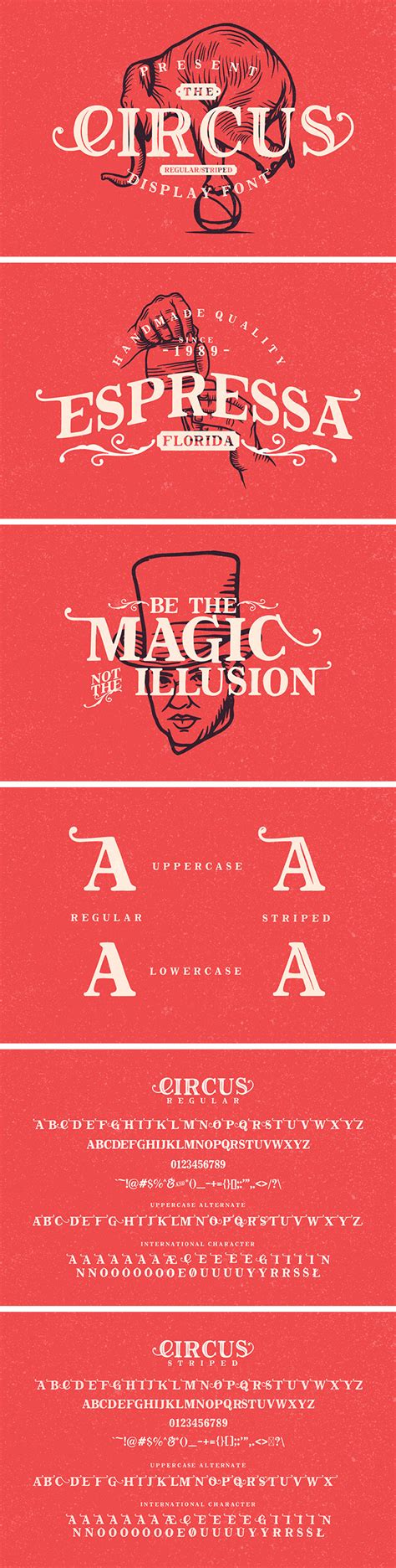 The Circus Display Font Best Free Fonts Display Fonts Circus Design