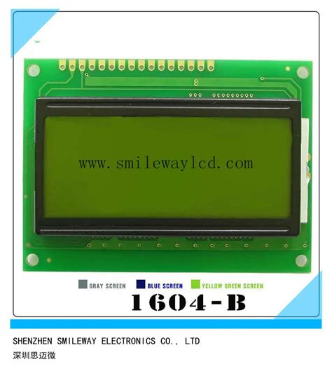 5v Character Lcd Module Display Lcm 1604 164 16x4 1604 Yellow Green Lcd