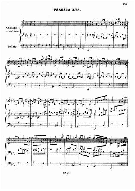 Bach Johann Sebastian Passacaglia In C Minor Bwv 582