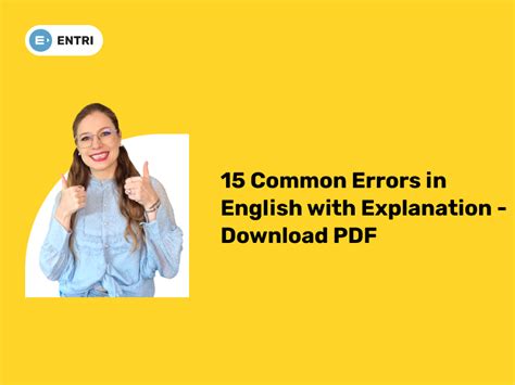 Common Errors In English With Explanation Download Pdf
