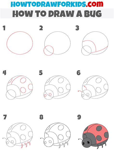 How To Draw A Bug Easy Drawing Tutorial For Kids
