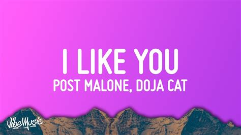 Post Malone Doja Cat I Like You A Happier Song Lyrics Youtube