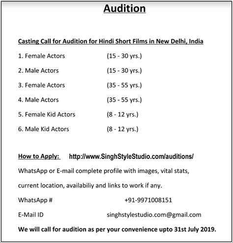 Script For Acting Audition In Hindi How To Write Drama Script In