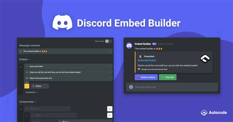 Discord Embed Builder Autocode