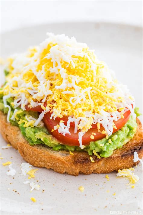 Grated Egg Avocado Toast Courtneys Sweets
