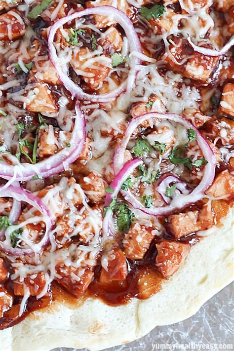 Grilled Bbq Chicken Pizza Yummy Healthy Easy