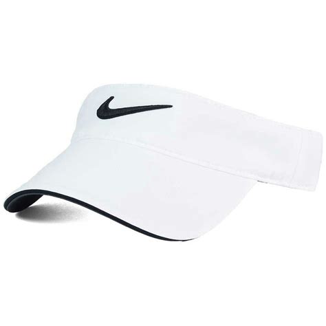 Nike Golf Visor Cap Whiteblack Nike Visor White Nikes Golf