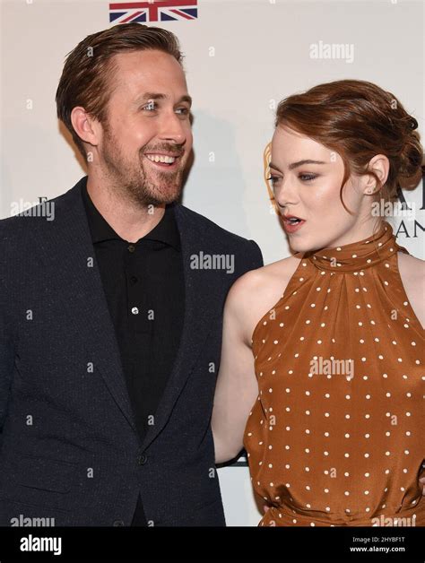 Ryan Gosling And Emma Stone Attending The Bafta Tea Party 2017 In Los