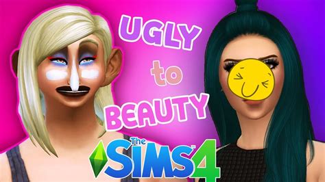 The Sims 4 Ugly To Beauty Challenge Cas 4 Youtube