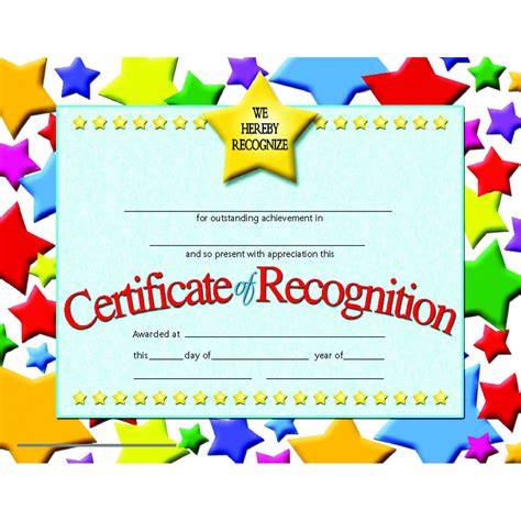 3 Pk Certificates Of Recognition Inkjet Laser 85x11 30 Per Pk