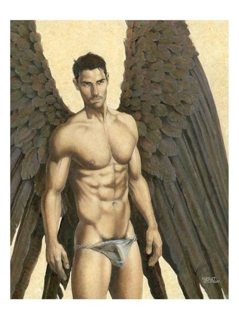 Dark Angel Male Nude Gay Man Men Adult Portrait Figure Etsy