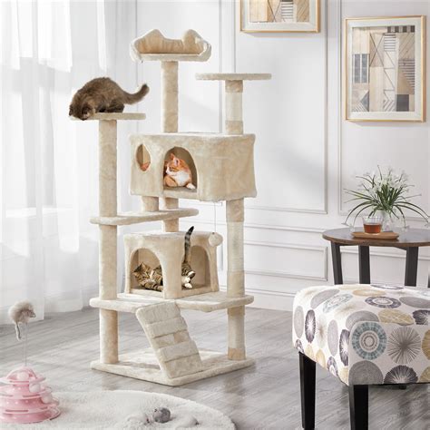Yaheetech 545h Multilevel Cat Tree Condo Tower With Scratching Posts