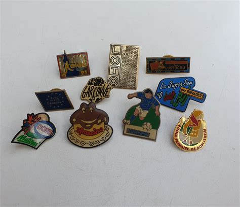 Lot 10 Pin Vintage Pin France Pin Old Pin Collector T Etsy