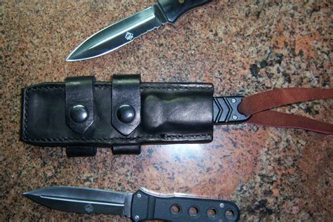 Buy Hand Crafted Horizontal Belt Carry Tactical Sheath And Knife Made