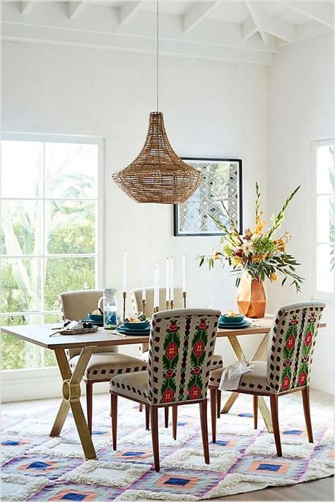 Awesome tips for your dining room chair. Awesome Bohemian Dining Room Decor Ideas | Dining room ...