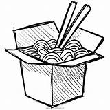 Clipart Wok Fideos Chinoise Iconfinder Noodle Chinos Ultracoloringpages Sonriente Caja Chopstick Vectorified Clipground sketch template