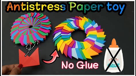 Easy Paper Crafts Without Glue Diy Antistress Paper Toy Very Easy