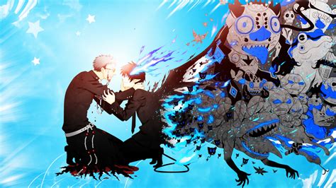 Wallpaper Illustration Anime Demon Blue Exorcist Okumura Rin Art