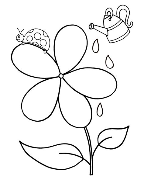 Free Preschool Flower Themed Worksheets ⋆ The Hollydog Blog