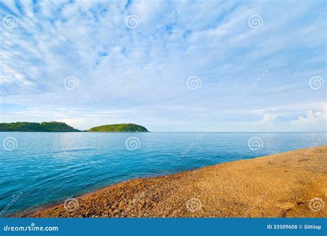 Beautiful Tropical Seascape Rocky Seacoastphuket Island Stock Photo