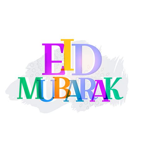 Colorful Eid Mubarak Text Abstract Background Download Free Vector