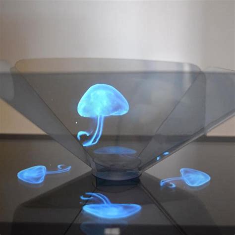 Portable 3d Holographic Hologram Display Pyramid Stand Projector For
