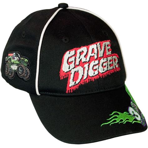Logo design for the 30th anniversary of the grave digger®, monster jam® monster truck. Grave Digger Darkness Youth Fleet Cap